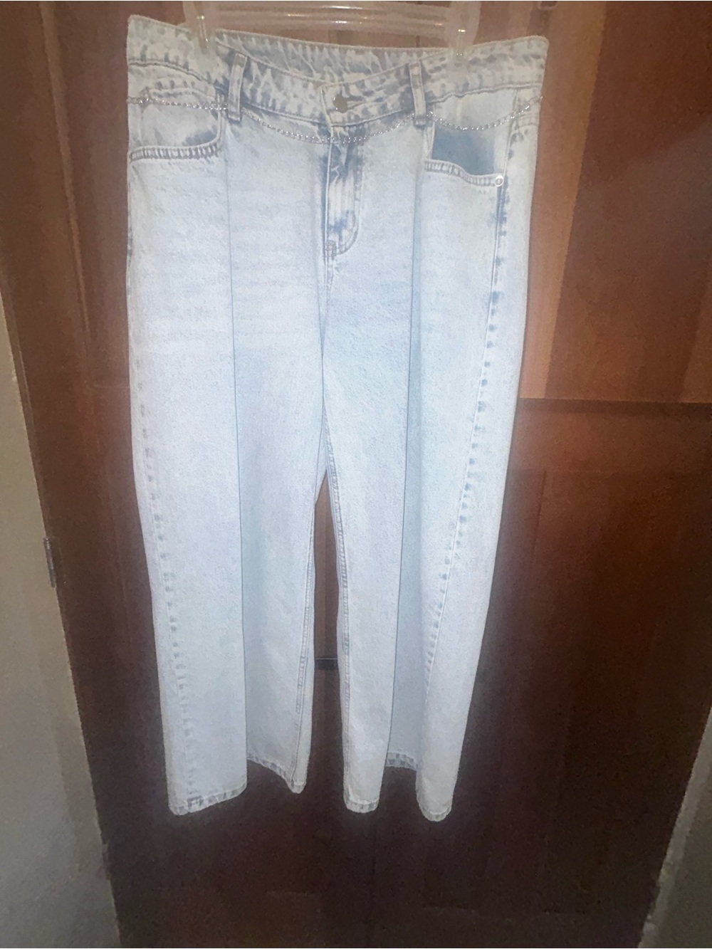 Light Wash Women’s jeans - Casual baggy wide leg size large size large